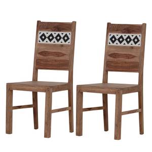 Chaises Farasi (lot de 2) Sheesham massif