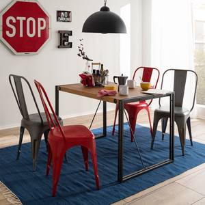 Chaises Feruminia (lot de 2) Métal - Rouge