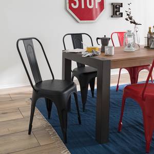 Chaises Feruminia (lot de 2) Métal - Noir