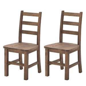 Chaises Firlo I (lot de 2) Pin massif Marron vieilli