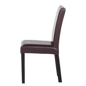 Chaises Flen (lot de 2) Marron / Hêtre - Marron foncé - Hêtre foncé