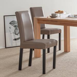 Chaises Flen (lot de 2) Marron / Hêtre - Cappuccino - Hêtre foncé