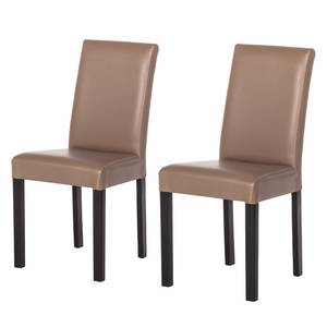 Chaises Flen (lot de 2) Marron / Hêtre - Cappuccino - Hêtre foncé