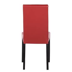 Chaises Flen (lot de 2) Marron / Hêtre - Rouge foncé - Hêtre foncé