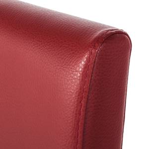 Chaises Flen (lot de 2) Marron / Hêtre - Rouge foncé - Hêtre foncé