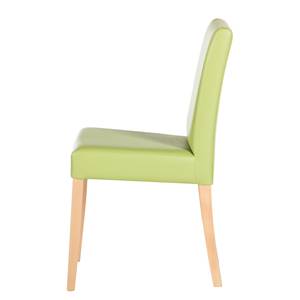 Chaises Flen (lot de 2) Marron / Hêtre - Vert pâle - Hêtre clair