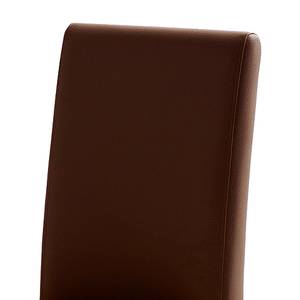 Chaises Flen (lot de 2) Marron / Hêtre - Anthracite - Hêtre foncé