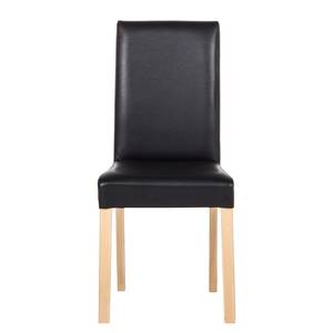 Chaises Flen (lot de 2) Marron / Hêtre - Noir - Hêtre clair