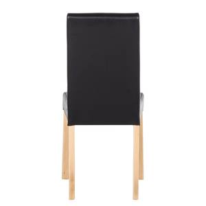 Chaises Flen (lot de 2) Marron / Hêtre - Noir - Hêtre clair