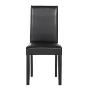 Chaises Flen (lot de 2) Marron / Hêtre - Noir - Hêtre foncé