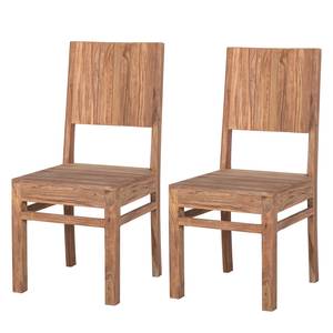 Eetkamerstoelen Indra (2-delige set) massief sheeshamhout