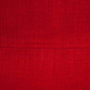 Chaise capitonnée Iskmo II Tissu - Rouge - Lot de 2