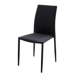 Chaises Jamelda (lot de 2) Noir / Marron - Noir