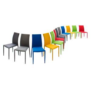 Eetkamerstoelen Jamelda (2-delige set) Zwart/bruin