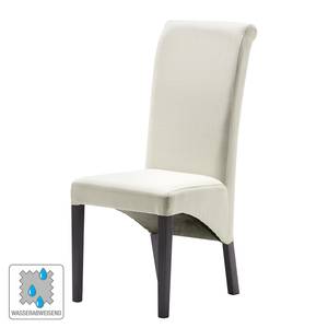 Chaises Jörn (lot de 2) Blanc / Marron foncé