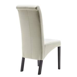 Chaises Jörn (lot de 2) Blanc / Marron foncé