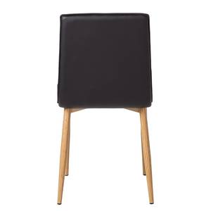 Gestoffeerde stoelen Lykkla kunstleer - Zwart