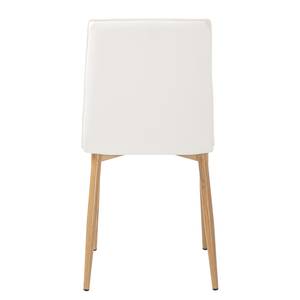 Chaises rembourrées Lesja (lot de 2) Imitation cuir - Blanc