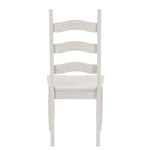 Chaises Lucia (lot de 2) Pin massif - Blanc