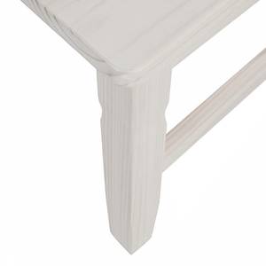 Sedia da tavola pranzo Lucia Legno massello di pino bianco sala (set 2) Bianco