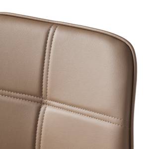 Chaises rembourrées Lykkla (lot de 2) Imitation cuir - Cappuccino