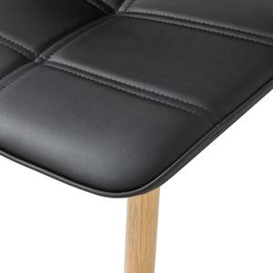 Gestoffeerde stoelen Iskmo IV kunstleer - Zwart