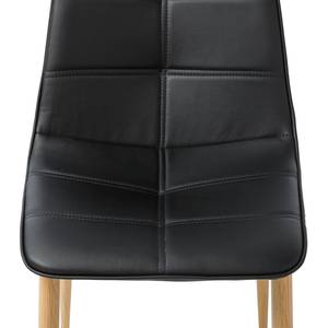 Chaises rembourrées Lykkla (lot de 2) Imitation cuir - Noir