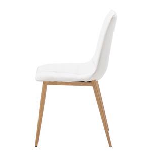 Chaises rembourrées Lykkla (lot de 2) Imitation cuir - Blanc