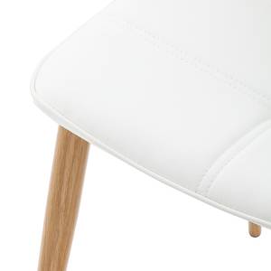 Chaises rembourrées Lykkla (lot de 2) Imitation cuir - Blanc