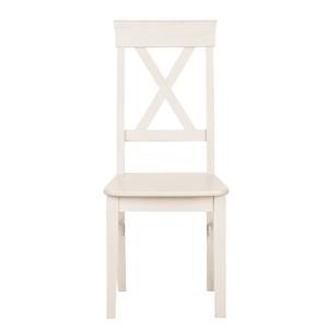 Chaises Lyngby (lot de 2) Pin massif - Blanc délavé