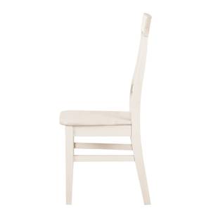 Chaises Lyngby (lot de 2) Pin massif - Blanc délavé