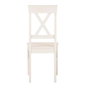 Eetkamerstoelen Lyngby (2-delige set) massief grenenhout - wit