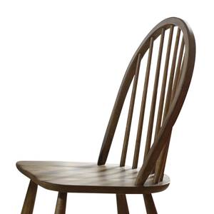 Chaises Marty I (lot de 2) Caoutchouc massif Marron