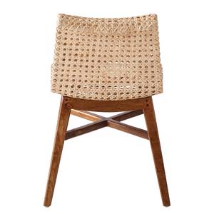 Sedia Mavora (set da 2) rattan / legno massello di acacia