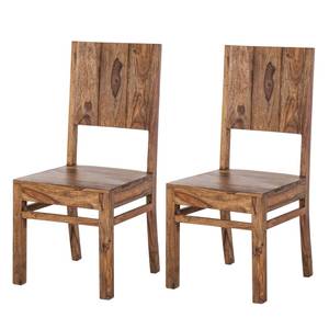 Chaises Ohio (lot de 2) Sheesham massif, ciré