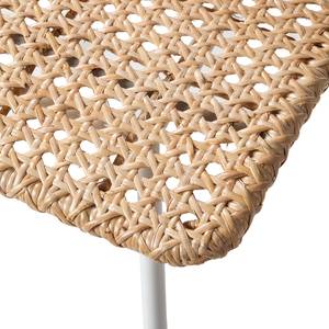 Eetkamerstoelen Parawa rotan/metaal - rotan/wit