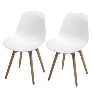 Eetkamerstoelen Sugar (2-delige set) kunststof - Wit