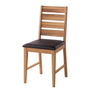 Chaises TanamiWOOD II (lot de 2) Imitation cuir - Chêne sauvage / Noir