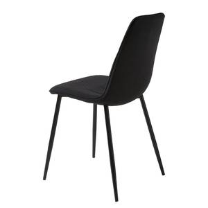 Gestoffeerde stoelen Tirano geweven stof - Zwart