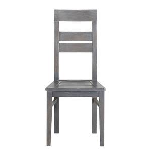 Chaises Titan (lot de 2) Chêne partiellement massif Gris