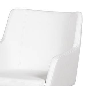 Chaises Valley (lot de 2) Cuir synthétique blanc