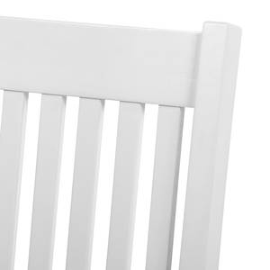 Chaises Westcoast (lot de 2) Acacia massif - Acacia / Blanc