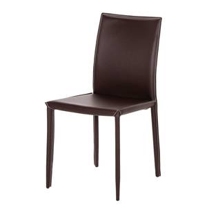 Chaises Esperanto (lot de 2 ) Cuir synthétique - Marron foncé