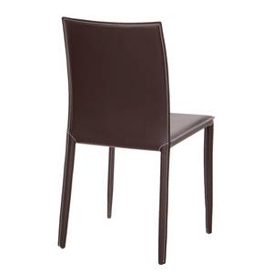 Chaises Esperanto (lot de 2 ) Cuir synthétique - Marron foncé