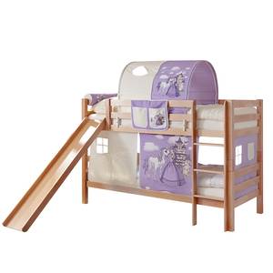 Lits superposés Lupo Poney I Hêtre / Lilas-Beige - Hêtre