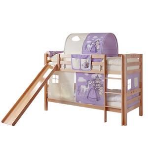 Lits superposés Lupo Poney I Hêtre / Lilas-Beige - Hêtre