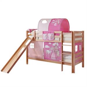 Etagenbett Lupo Pferd - Rosa / Pink - Buche