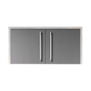 Aufsatzschrank Eugene Breite 75cm - Anthrazit/Rosales Dekor