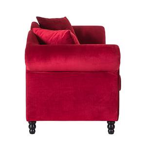 Sofa York (3-Sitzer) Samt Stoff Chepi: Rot