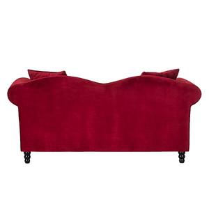 Sofa York (2-Sitzer) Samtstoff Rot - Rot